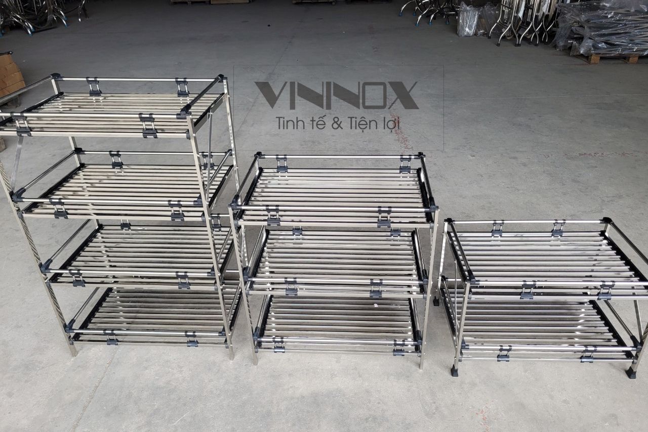 Kệ chén hộp Vininox