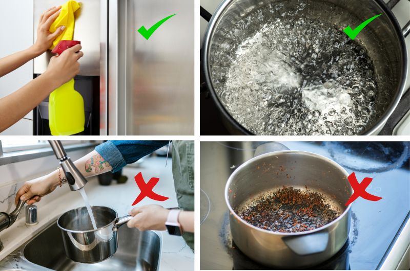 Mẹo giữ đồ gia dụng inox sáng bóng