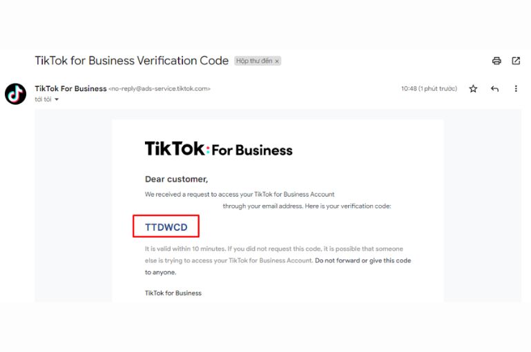 Đăng ký tài khoản quảng cáo trên TikTok